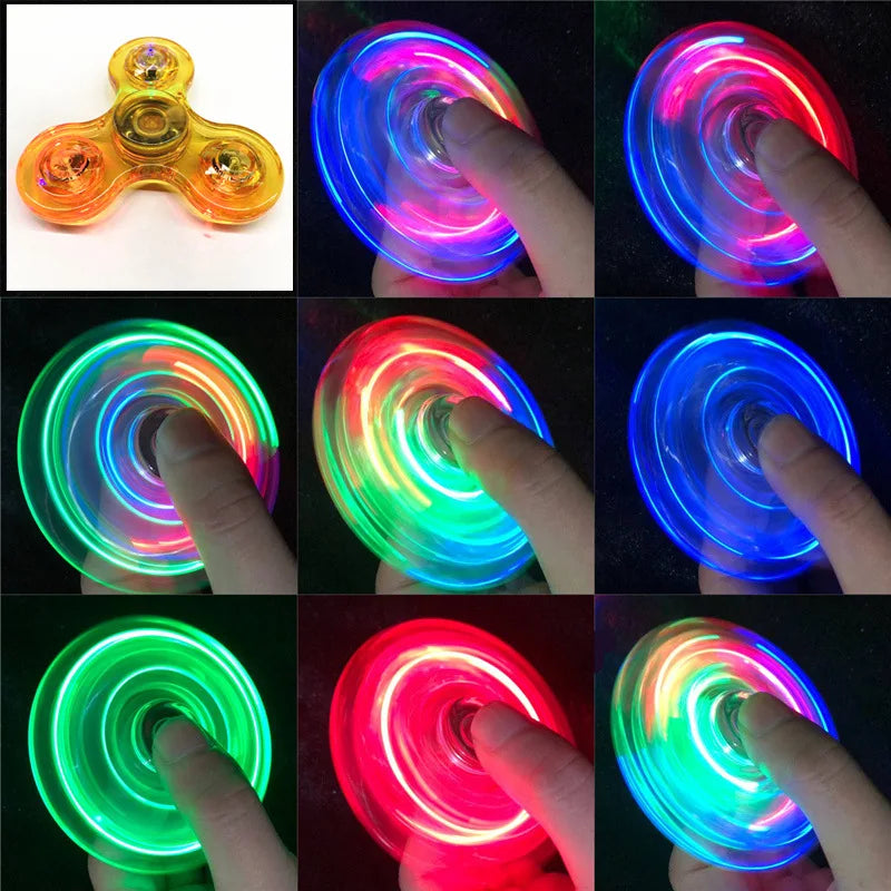 Spinner de Cristal LED · Edición Colores