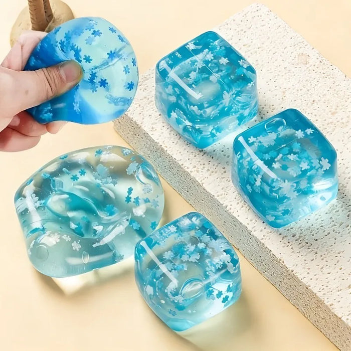 Cubitos de Hielo Blanditos con Copos