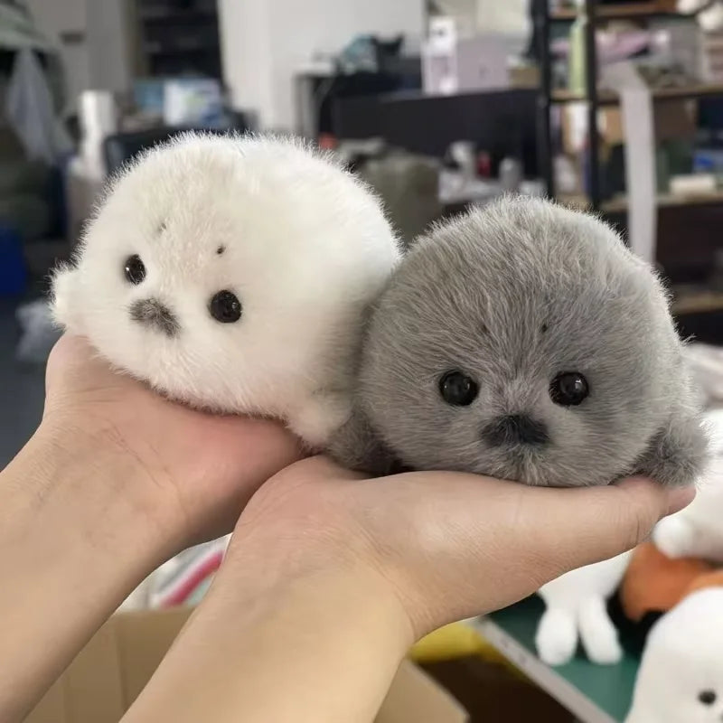Llavero Foca de Peluche Esponjosa