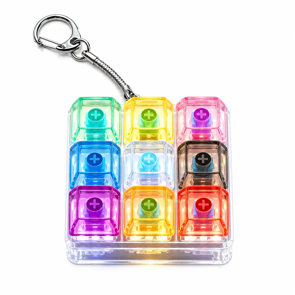 Llavero Teclado de Cristal con Luz LED