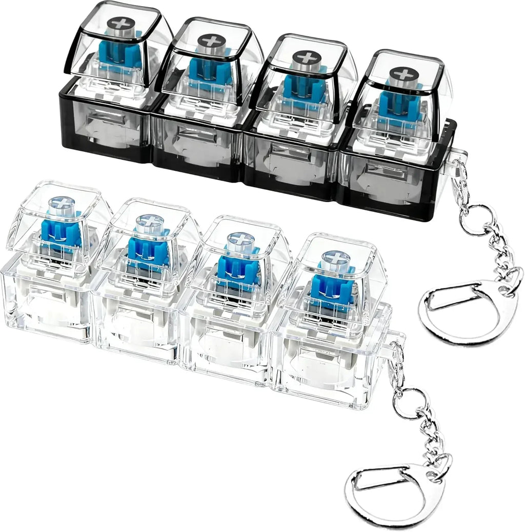 Llavero Tecla Clic con Luz LED Antiestrés