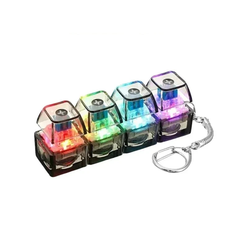 Llavero Tecla Clic con Luz LED Antiestrés