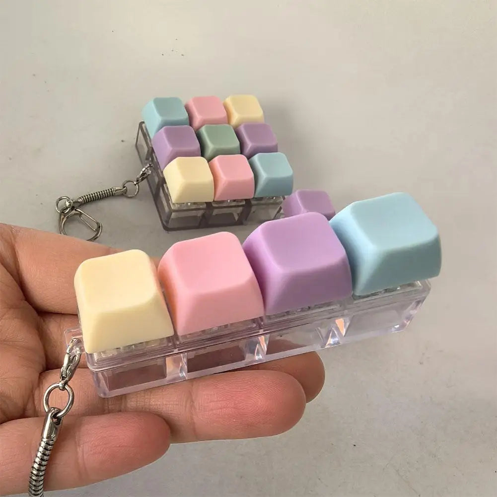 Llavero Teclas Pastel · Formas