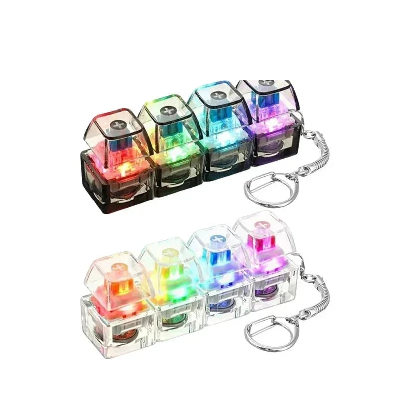 Llavero Tecla Clic con Luz LED Antiestrés