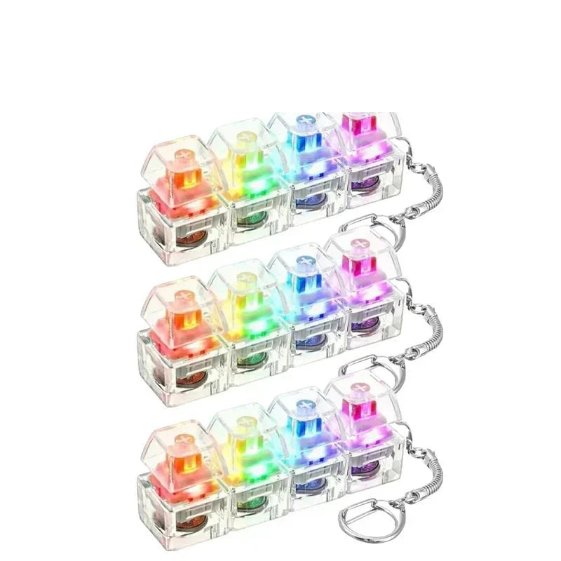 Llavero Tecla Clic con Luz LED Antiestrés