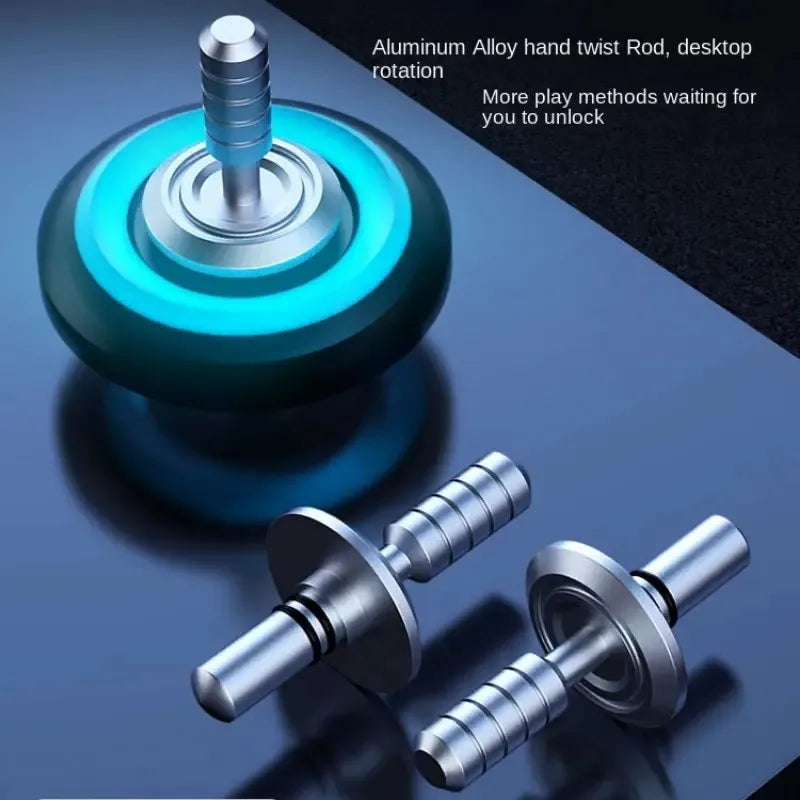 Spinner Metálico Premium con Luz