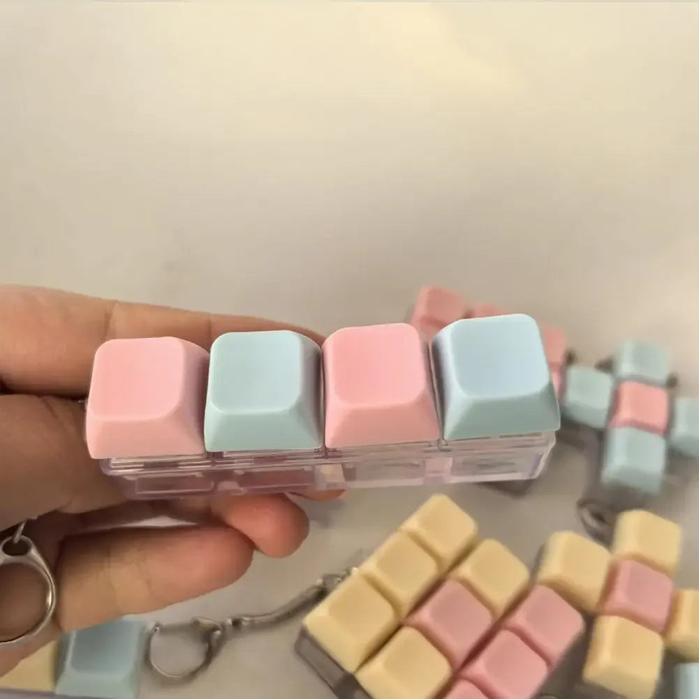 Llavero Teclas Pastel · Formas