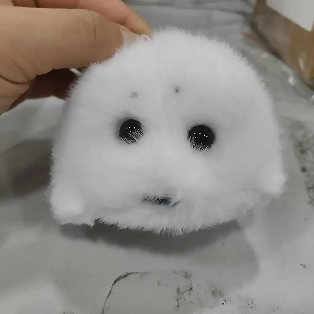 Llavero Foca de Peluche Esponjosa