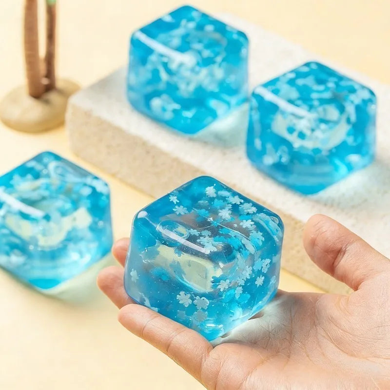 Cubitos de Hielo Blanditos con Copos