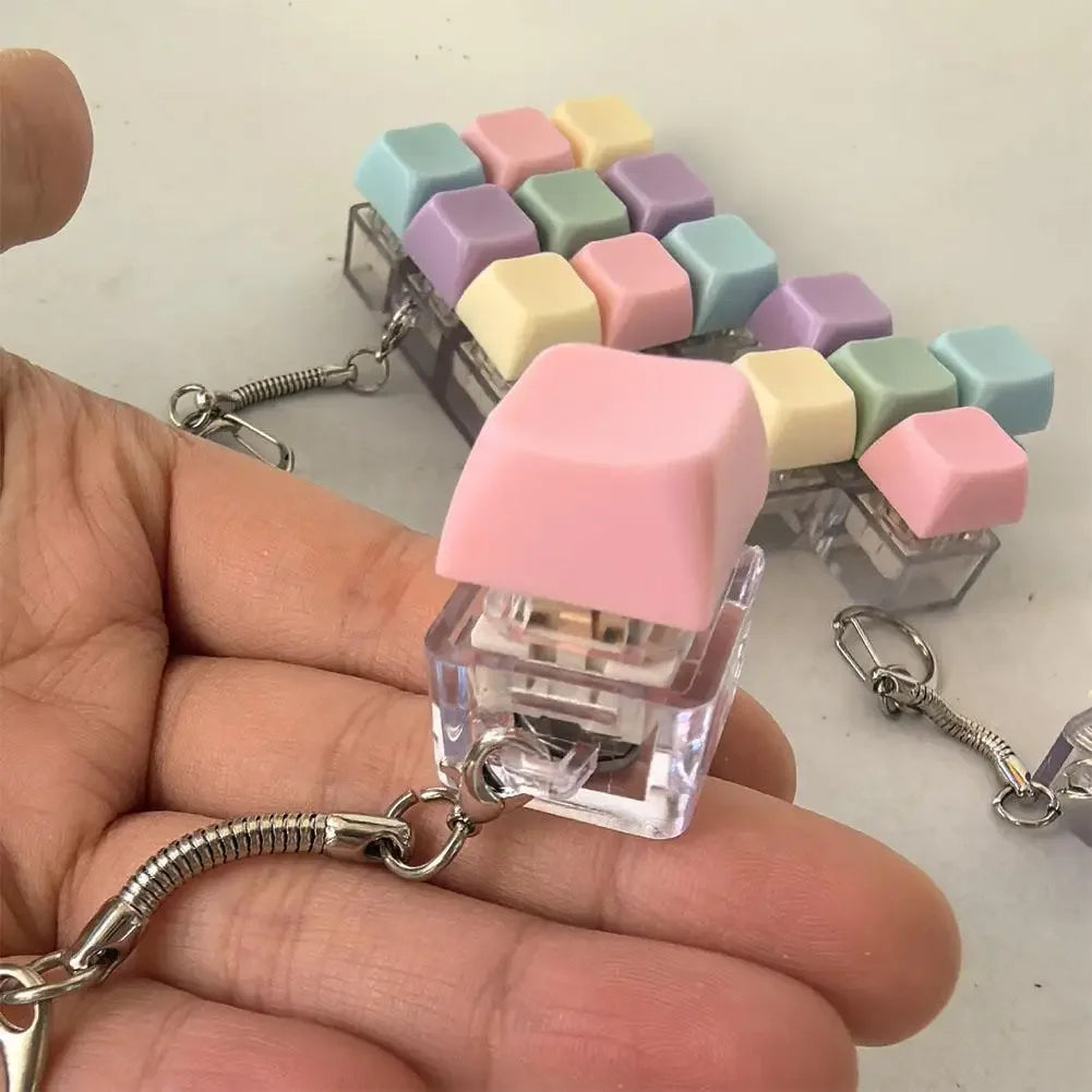 Llavero Teclas Pastel · Formas