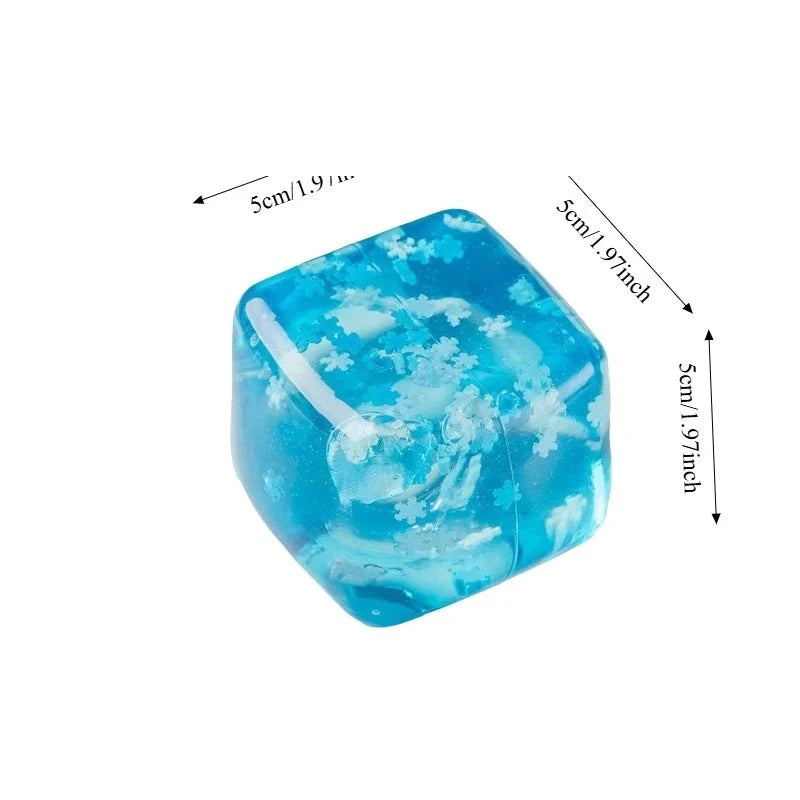 Cubitos de Hielo Blanditos con Copos