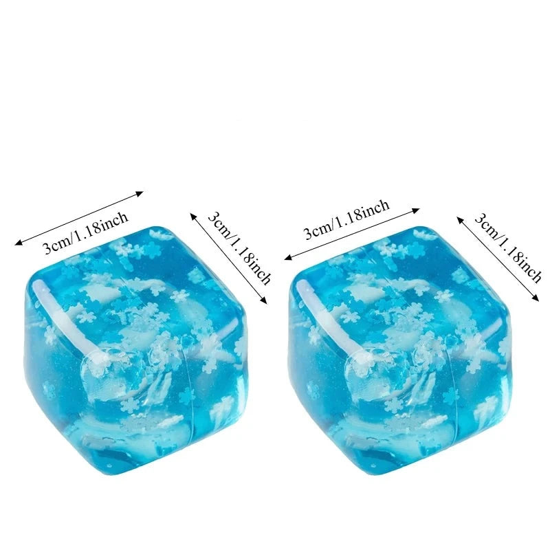 Cubitos de Hielo Blanditos con Copos