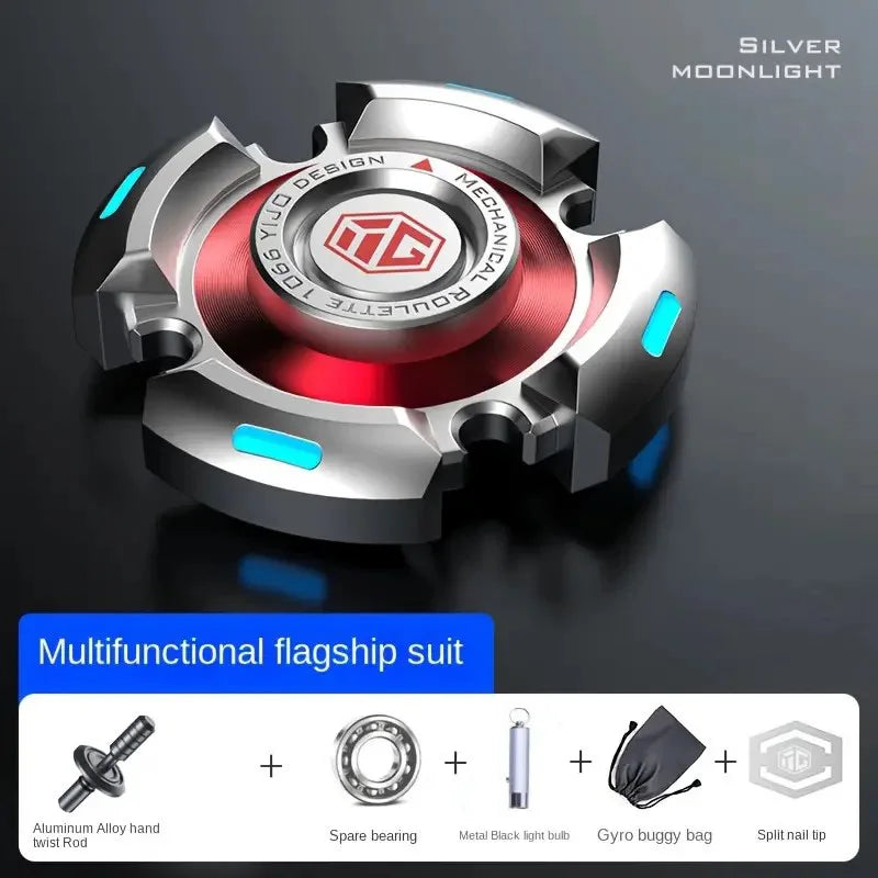 Spinner Metálico Premium con Luz