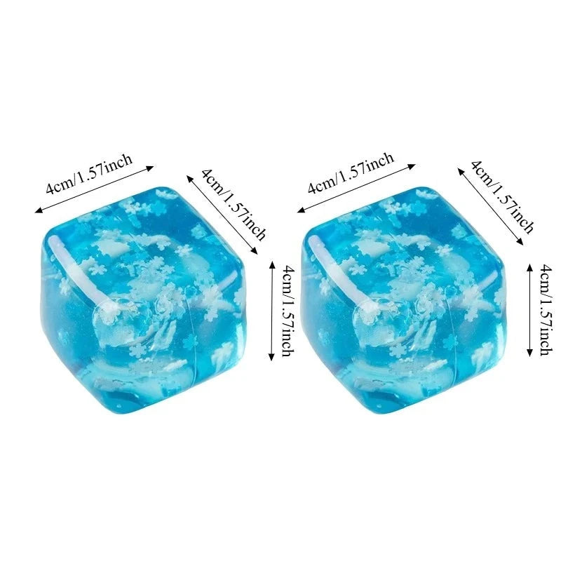 Cubitos de Hielo Blanditos con Copos