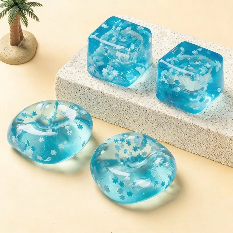 Cubitos de Hielo Blanditos con Copos