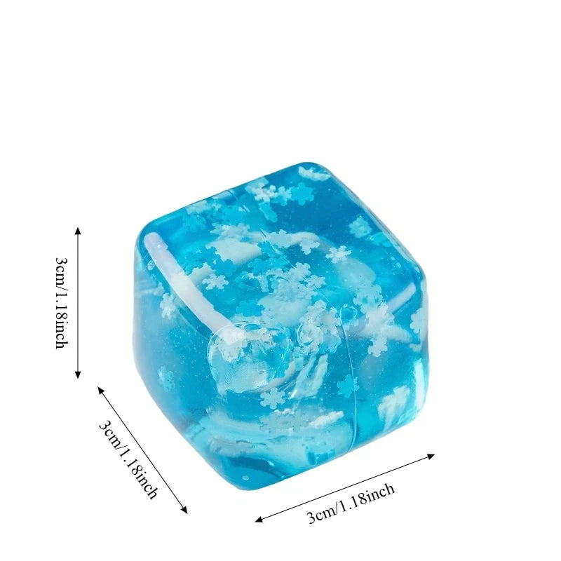 Cubitos de Hielo Blanditos con Copos